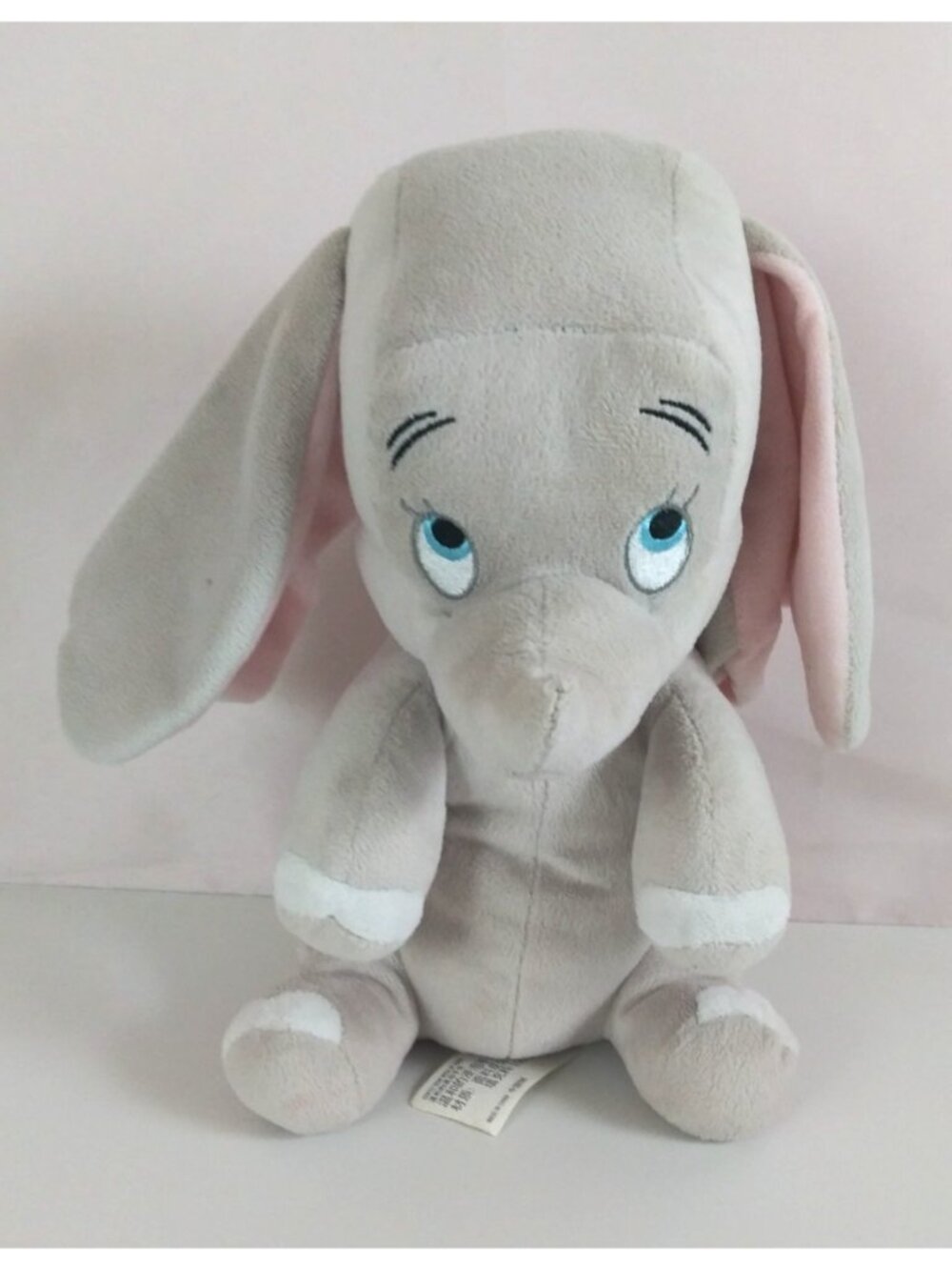 Disney Parks Babies Dumbo Baby Elephant Gray Plush Stuffed Animal Toy 10"